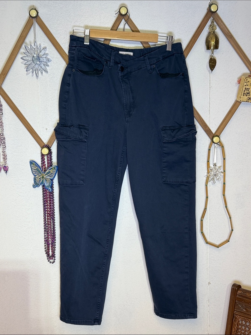 Good American Navy Good Army Cargo Pants